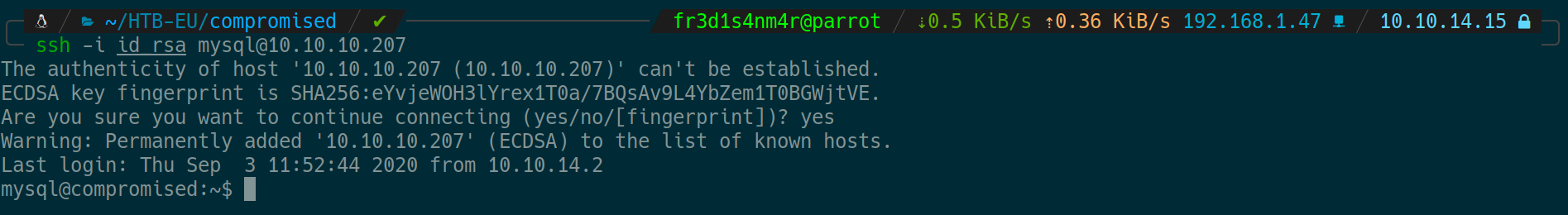 Compromised-mysql-ssh