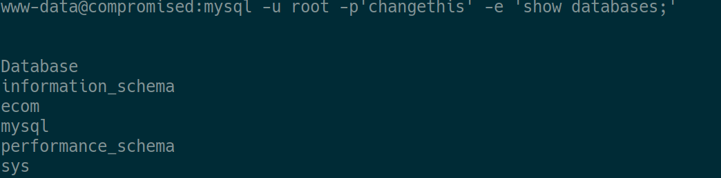 compromised-show-databases